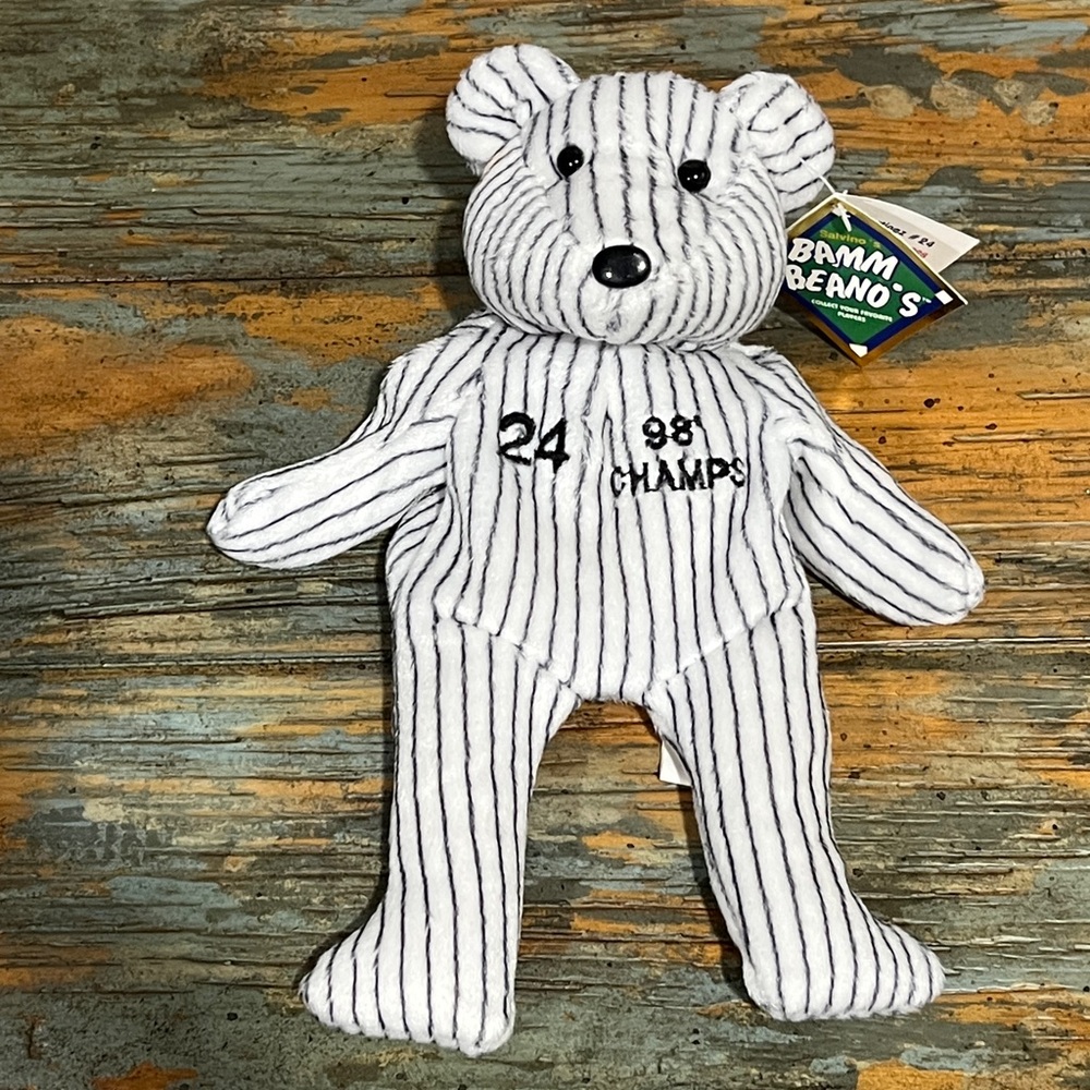 ⚾️ NWT Vintage 1998 N.Y. Yankees 24 Martinez MLB 8”Plush Beanie Bear Collectible